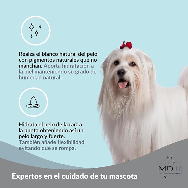 Foto 2 de 5 de Champú para Bichón Maltés - Champú para Perros Hidratante y Dermoprotector con Vitamina D-Pantenol
