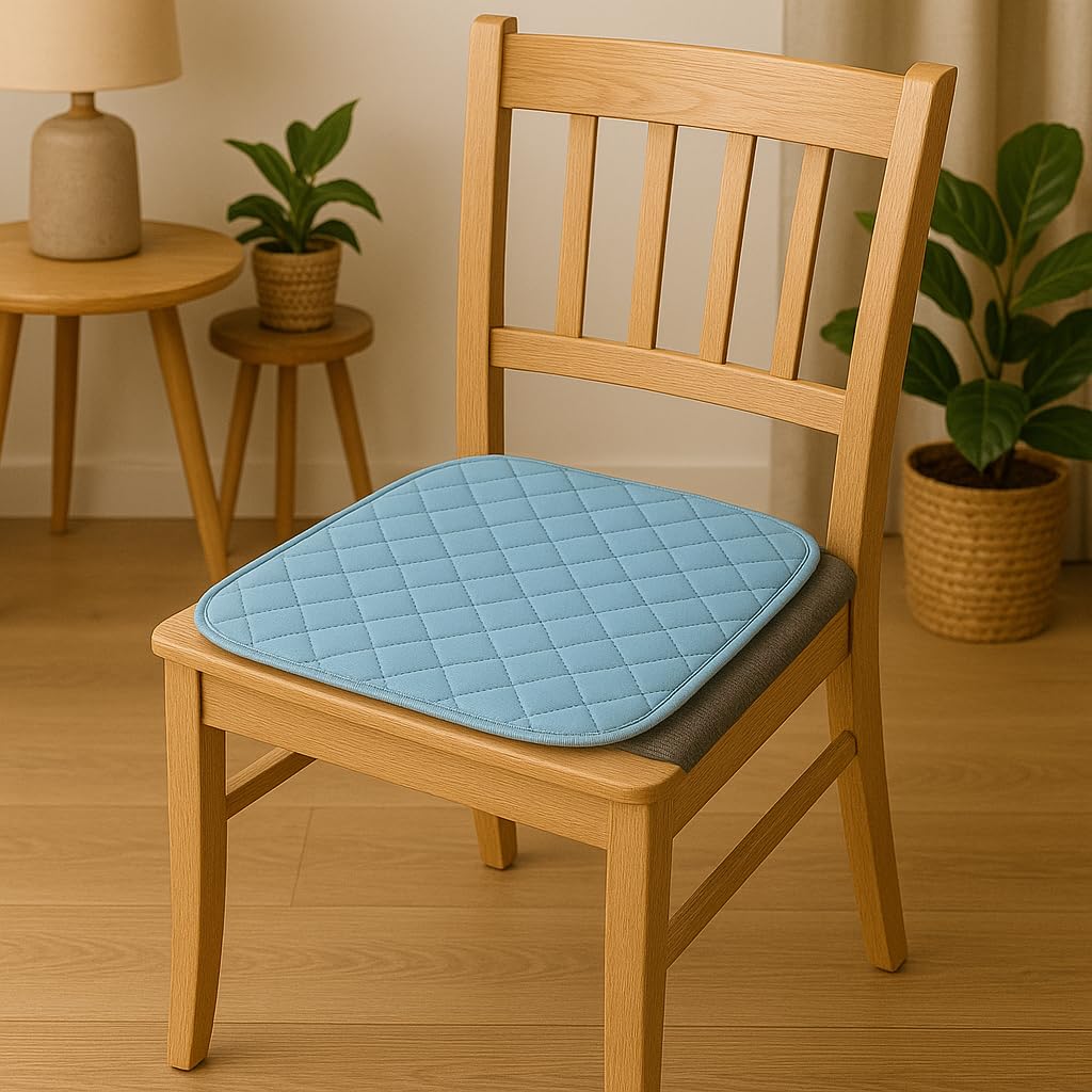 10x Inkontinenz-Sitzauflage von FabaCare mit wasserdichten Unterseite, 4-lagig, hohe Saugkraft, waschbar bis 95°C, formstabil, 50x40 cm, Farbe: hellblau