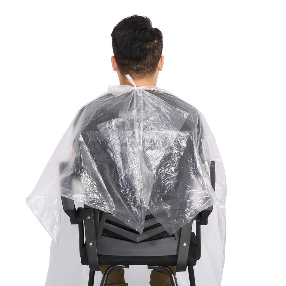 50 unidades desechables impermeables cabos de salón de pelo almohadillas de lavado champú cabo peluquería herramientas peluquería cabo peluquería cabo 51 x 63 pulgadas
