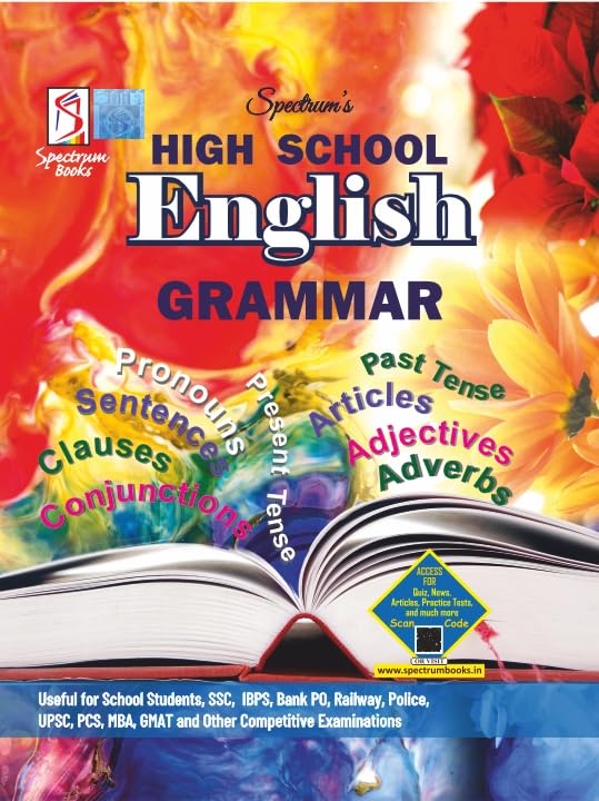 Image of Spectrum's High School English Grammar Useful for School Students | SSC | UPSC | Banking Exams | Government Exams | Other Competitive Exam