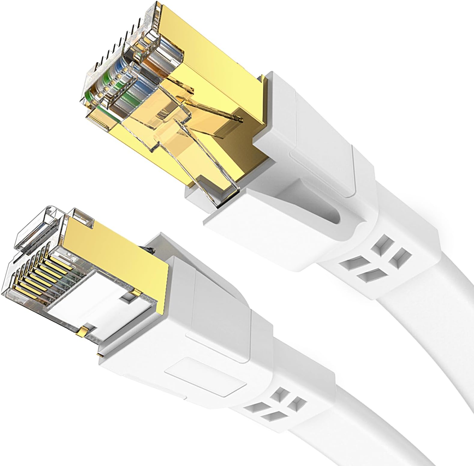 Amazon.co.jp: Senetem 5m Ultra Flat Category 7 High Speed 10Gbps/600MHz ...