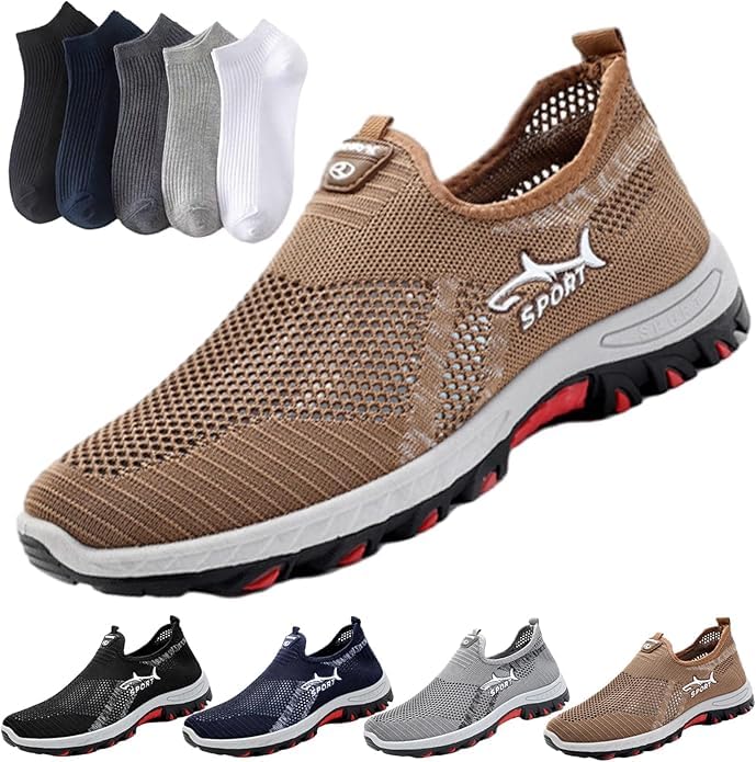 - Jarv Cooling Comfort Sneaker, Atlacoast Breathable Soft Bottom Anti-Slip Slip On Walking Shoes for Walking Casual Wear