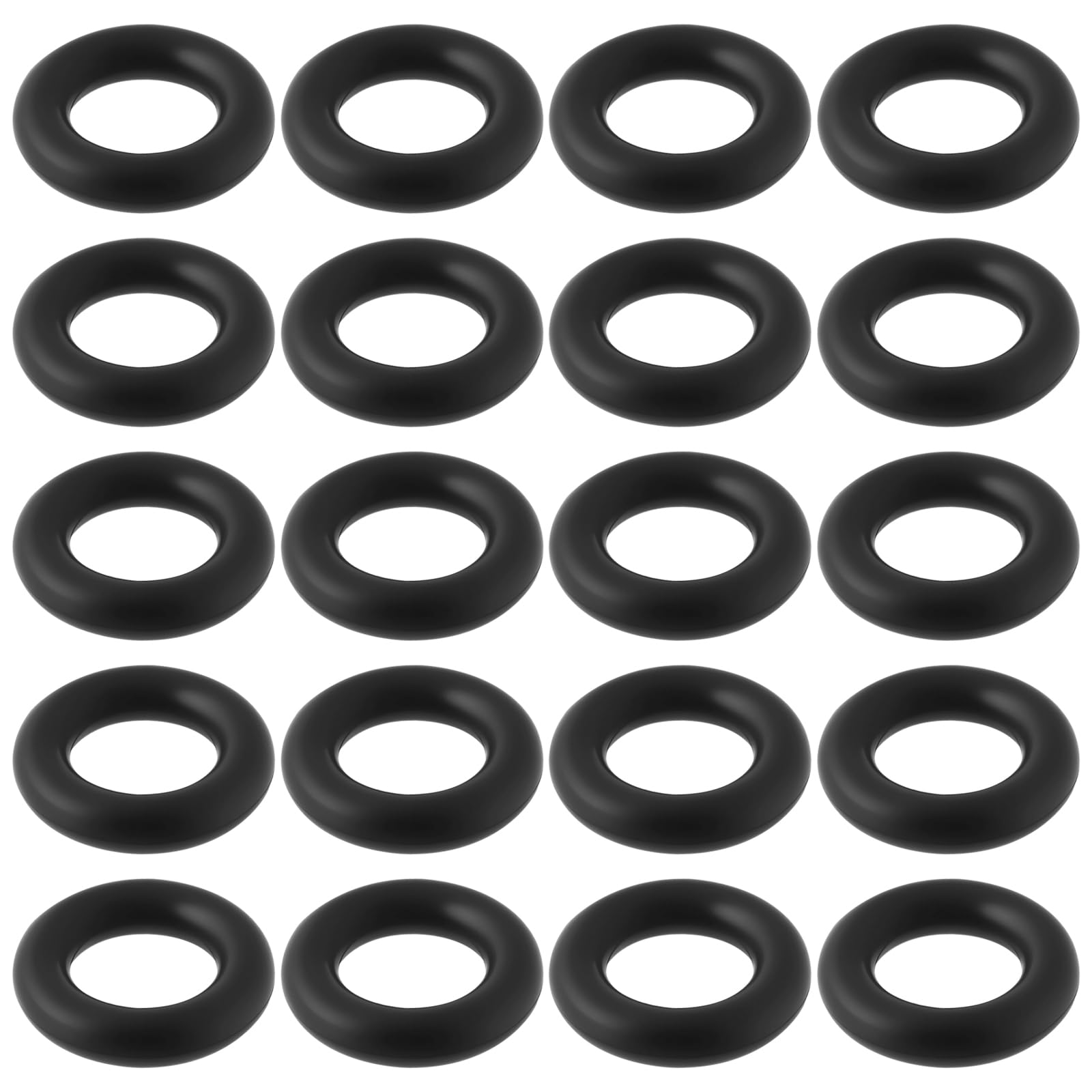 Briny River 100Pcs EPDM O-Rings Rubber Gasket Metric Sealing Washers for Filter Nozzle Pipe Connection 14x8x3mm Black