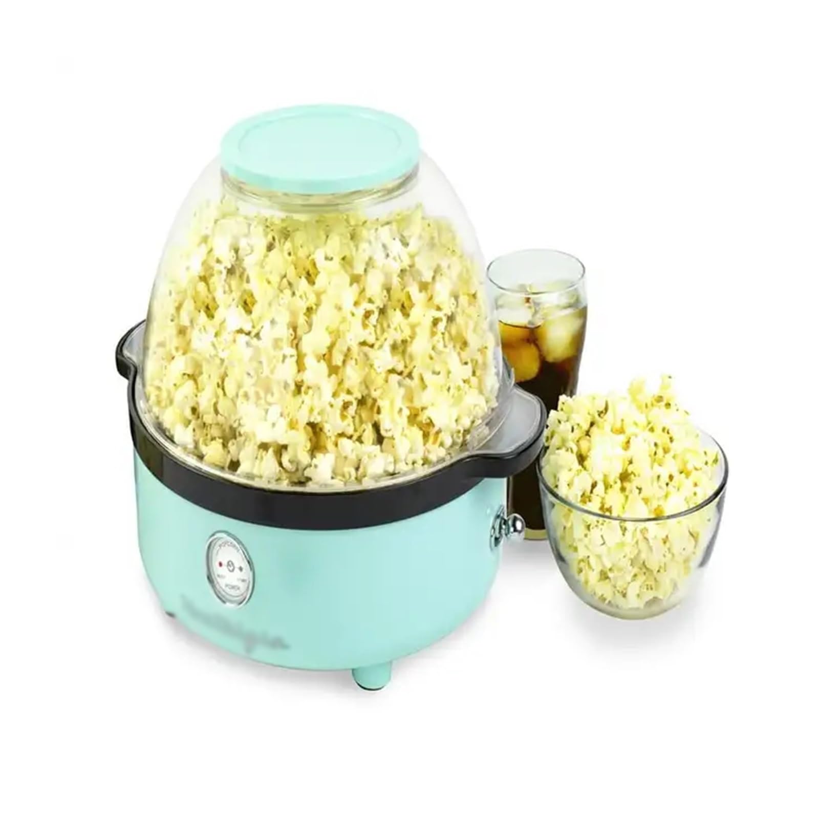 Maszyna do popcornu Maszyna do popcornu w kolorze czerwonym i ze stali nierdzewnej