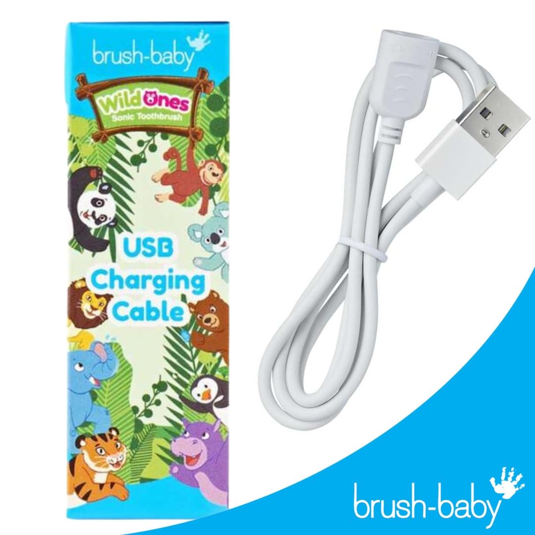 Brushbaby Magnetic USB Charging Cable for WildOnes Rechargeable Sonic Toothbrushes.