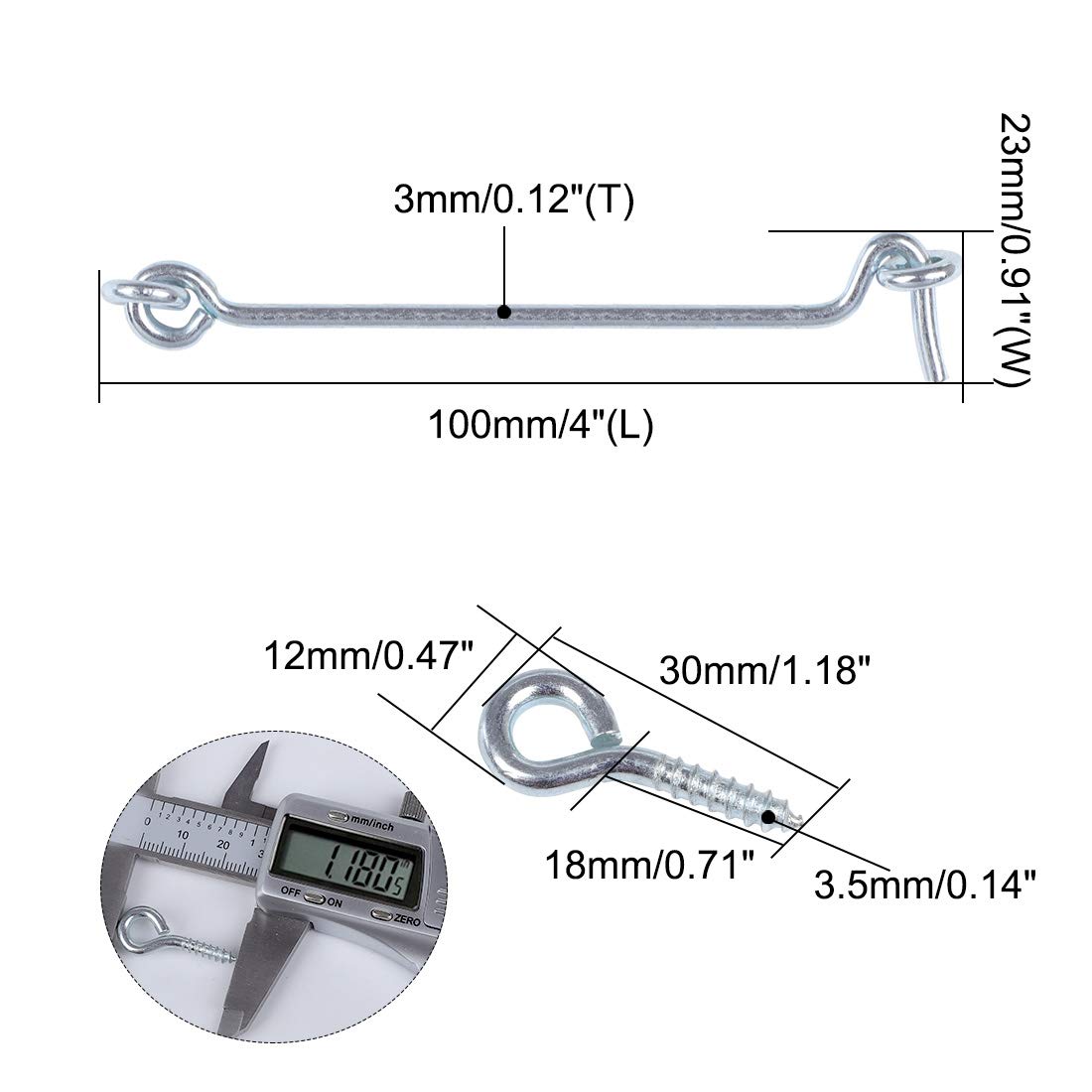 Sourcing Map 12pcs Crochet De Cabine Crochet Fermeture Porte | FindTheDeal