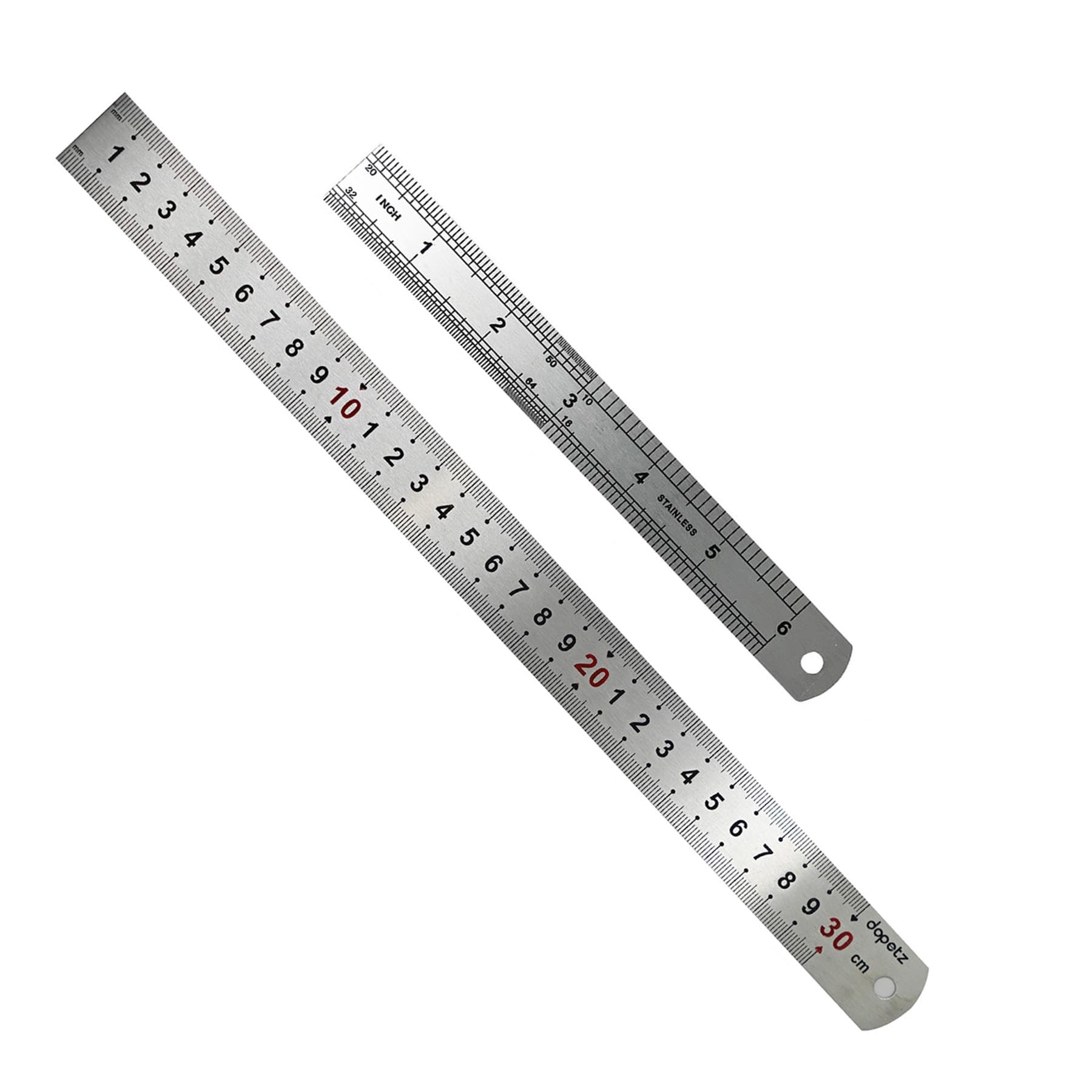 Metal Ruler With Case Heavy Duty Steel Ruler - Dual Scale Measuring ...