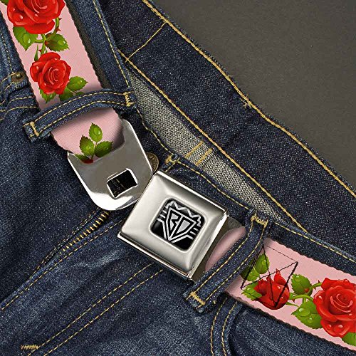 Cinturón de seguridad rosa con hebilla metálica resistente Buckle-Down 2