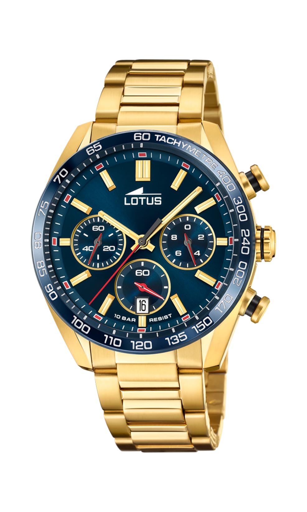 LOTUS Orologio Uomo Analogico Acciaio Inossidabile 316L - Quarzo - Cronografo - Calendario - Vetro Minerale - Impermeabile 10 ATM - 18977/4 Special Prices