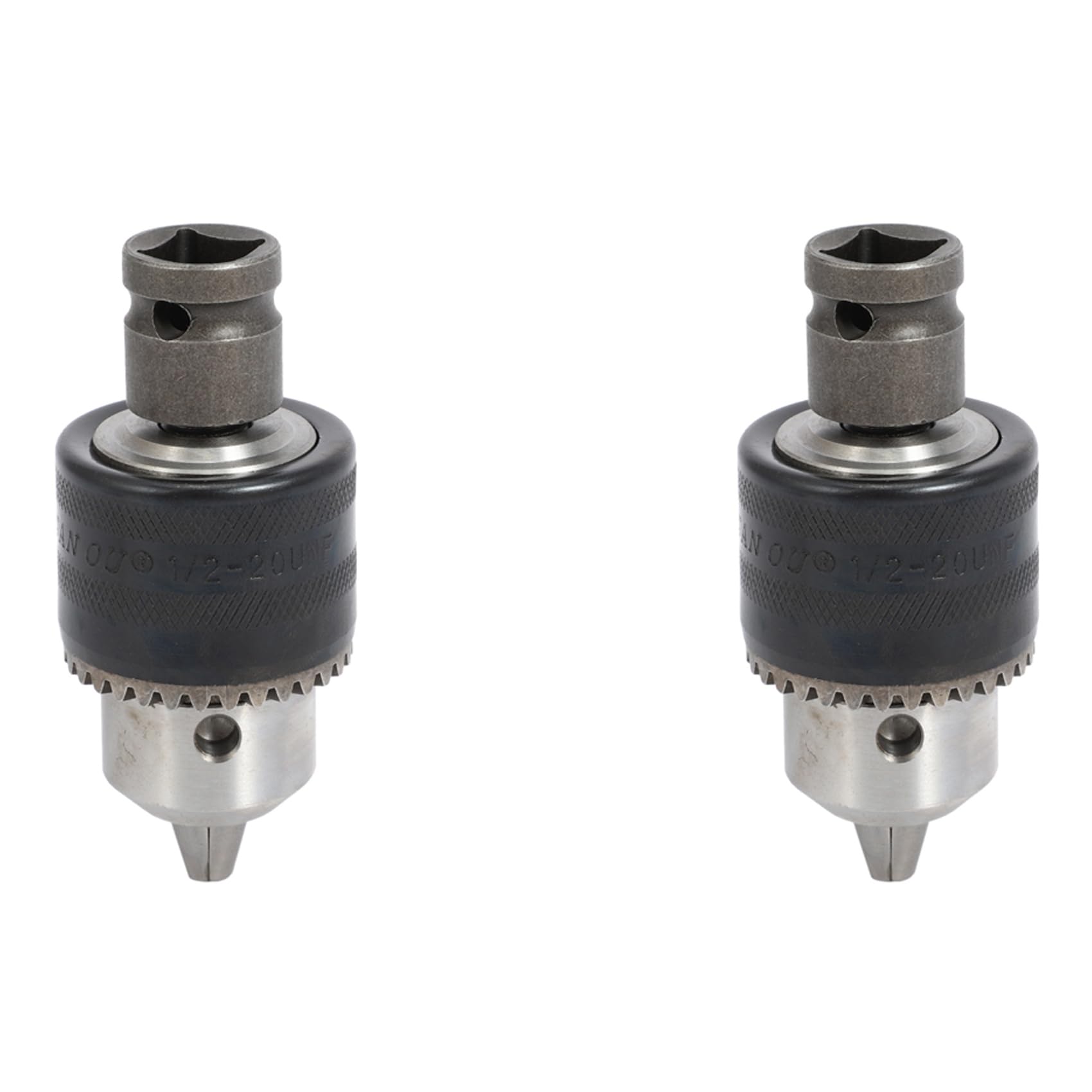 PAGJHRFJG 2set 1.5-13mm Drill Chuck Drill Adapter 1/2 Inch Changed Impact Wrench Into for Electric Drills