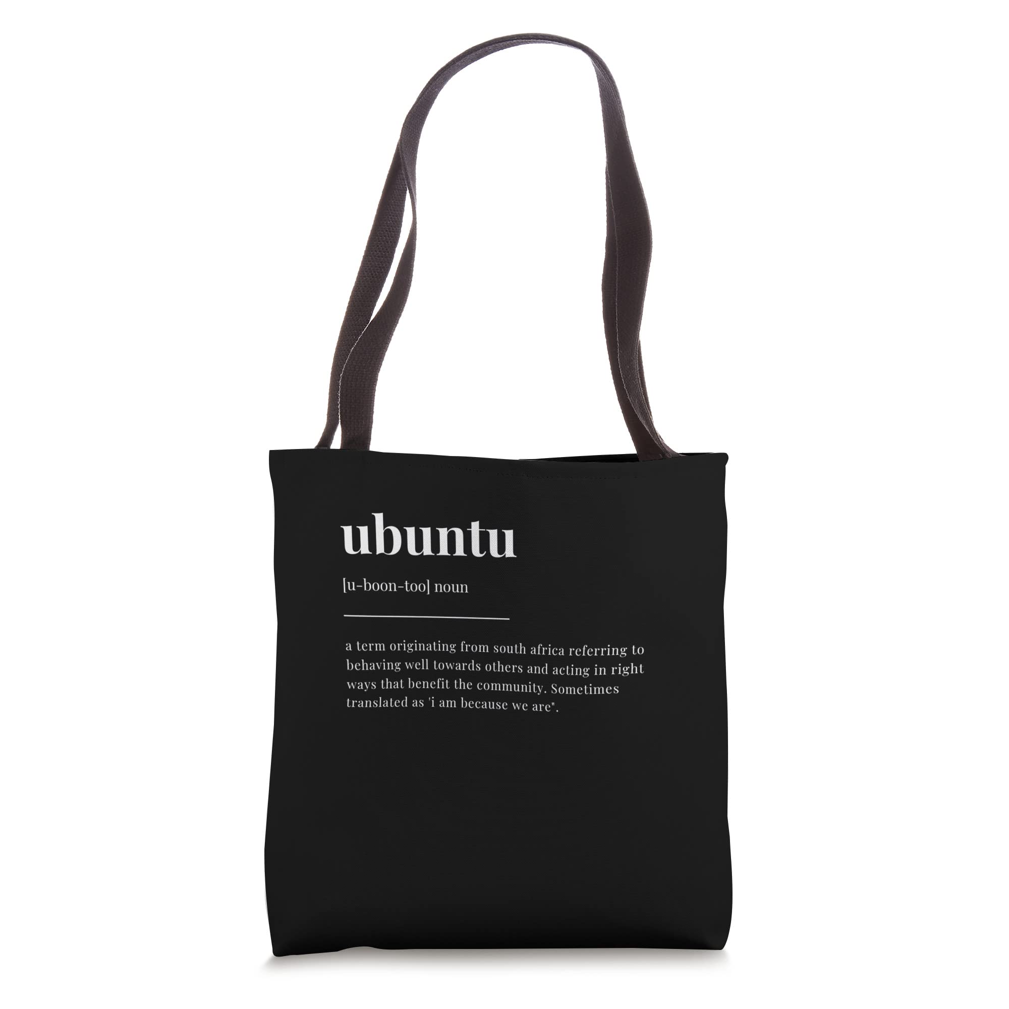 ubuntu Definition Dictionary Design Tote Bag