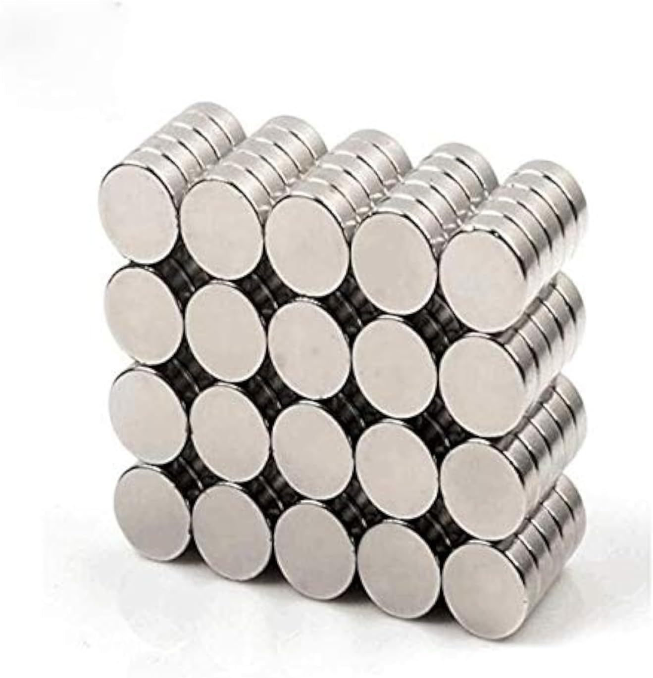 150Pieces 5x1mm Brushed nickel pawn type magnetic push pin, refrigerator magnet, office magnet, dry erase board magnetic needle, whiteboard magnet, round stainless steel magnet,5x1mm (0.2 inch)