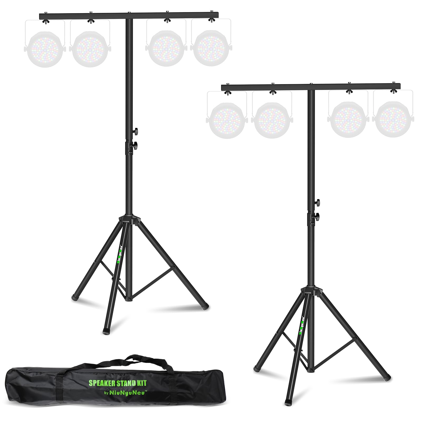 Dj Light Stands Stage Tripod Stands with T Bars, with a Carry Bag