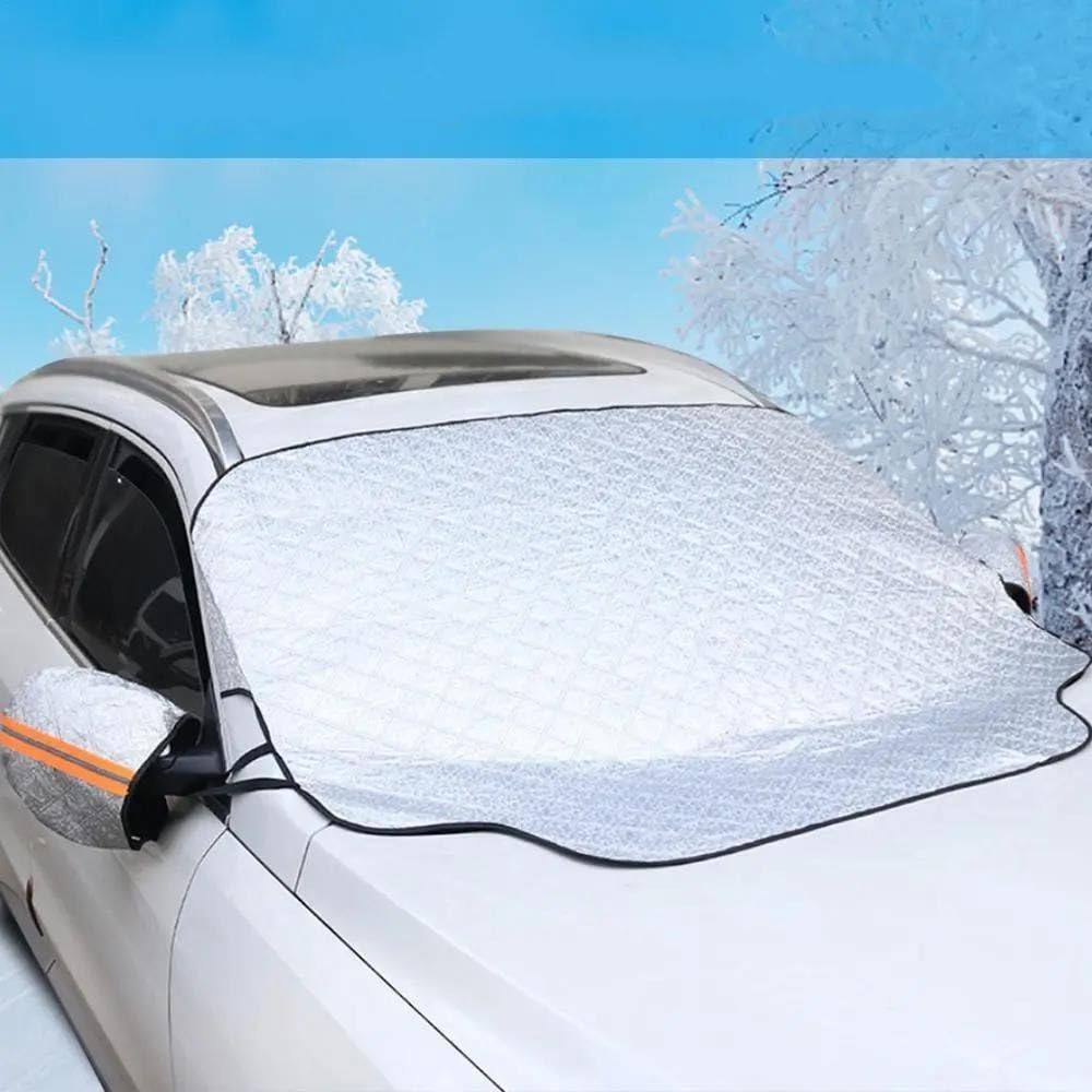 Housse de Protection pour Pare-Brise Couverture Pare-Brise Voiture SUV Couverture Pare-Brise d'hiver Universelle Couverture Complète Neige pour SUV Voiture Van Camion MPV Protection Pare Brise Hiver
