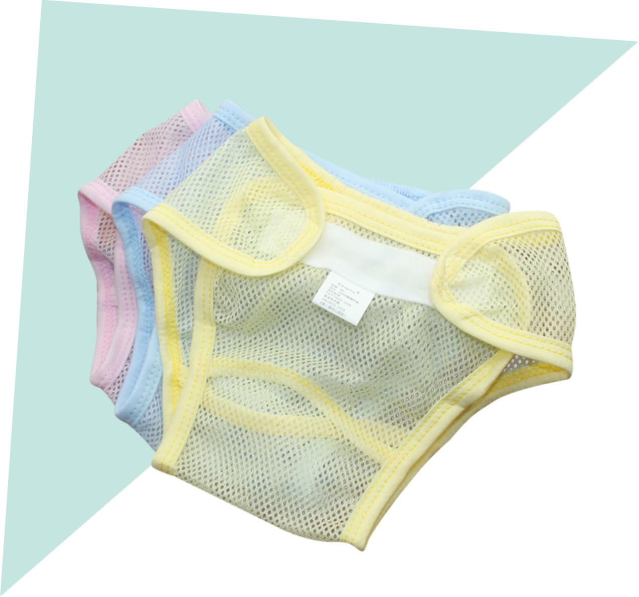 3pcs Mesh Pants Diapers for Boy Girl Born Cloth Diapers Washable Potty Training Underwear
