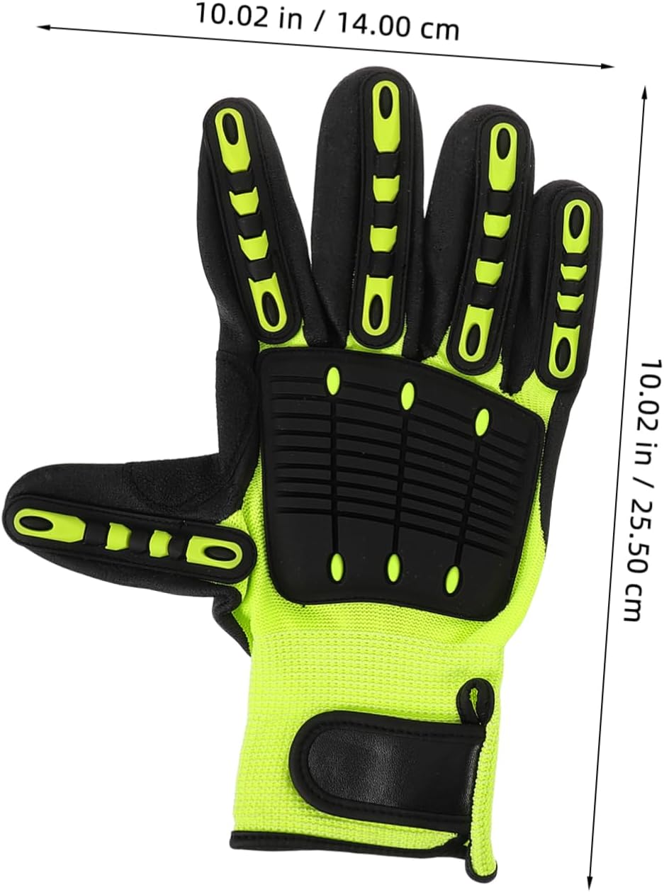 KOMBIUDA 1pair Construction Working Gloves Cut-resistant Breathable Safety Gloves for Industrial and Outdoor Use Comfortable and Labor Gear
