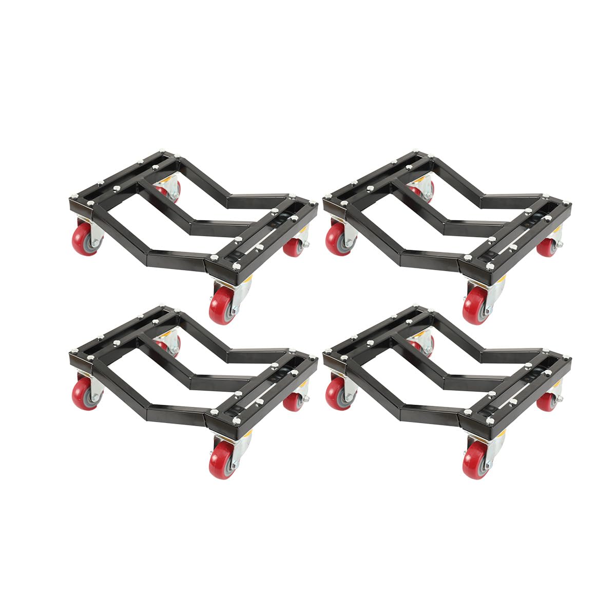 4pcs Car Wheel Dollies with Swivel Casters 6000LB Car Dolly Skates Dolly