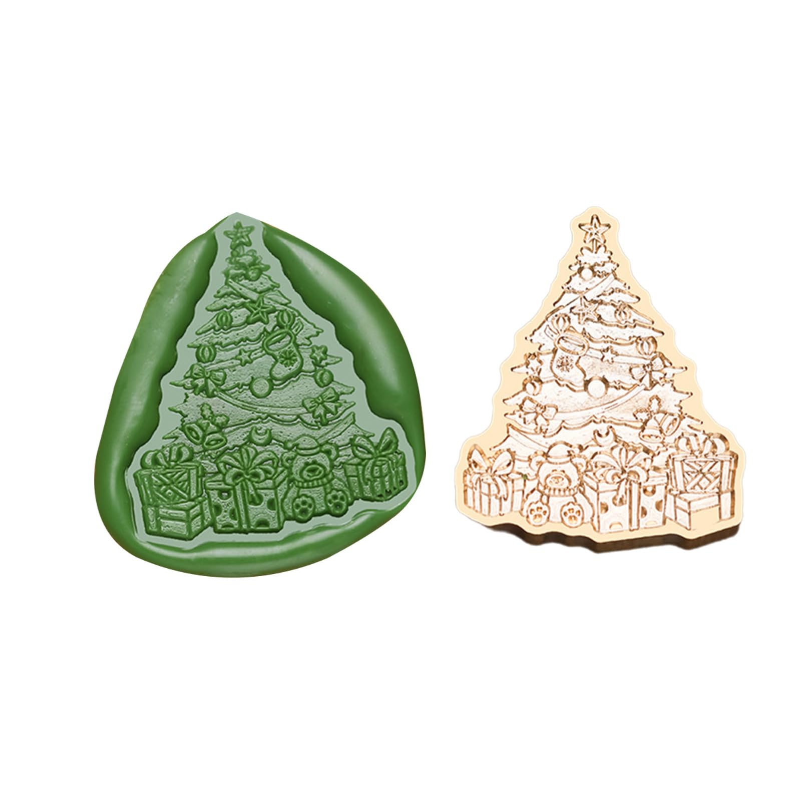 Ywluuoo K Sealing Stamp With Christmas Pattern For Scrapbooking, Sealing Stamp Head Replacement For Invitations Envelope Cookie