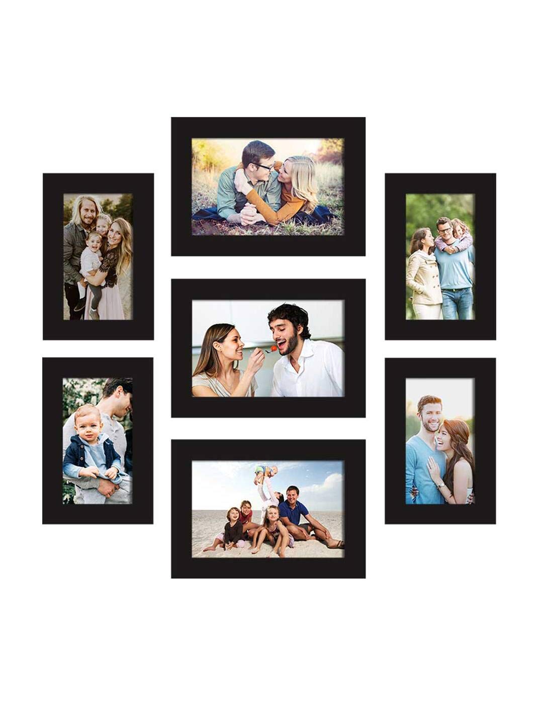 MEREENA Collage Individual Photo Frames, Set of 7,Wall Hanging (4 pcs