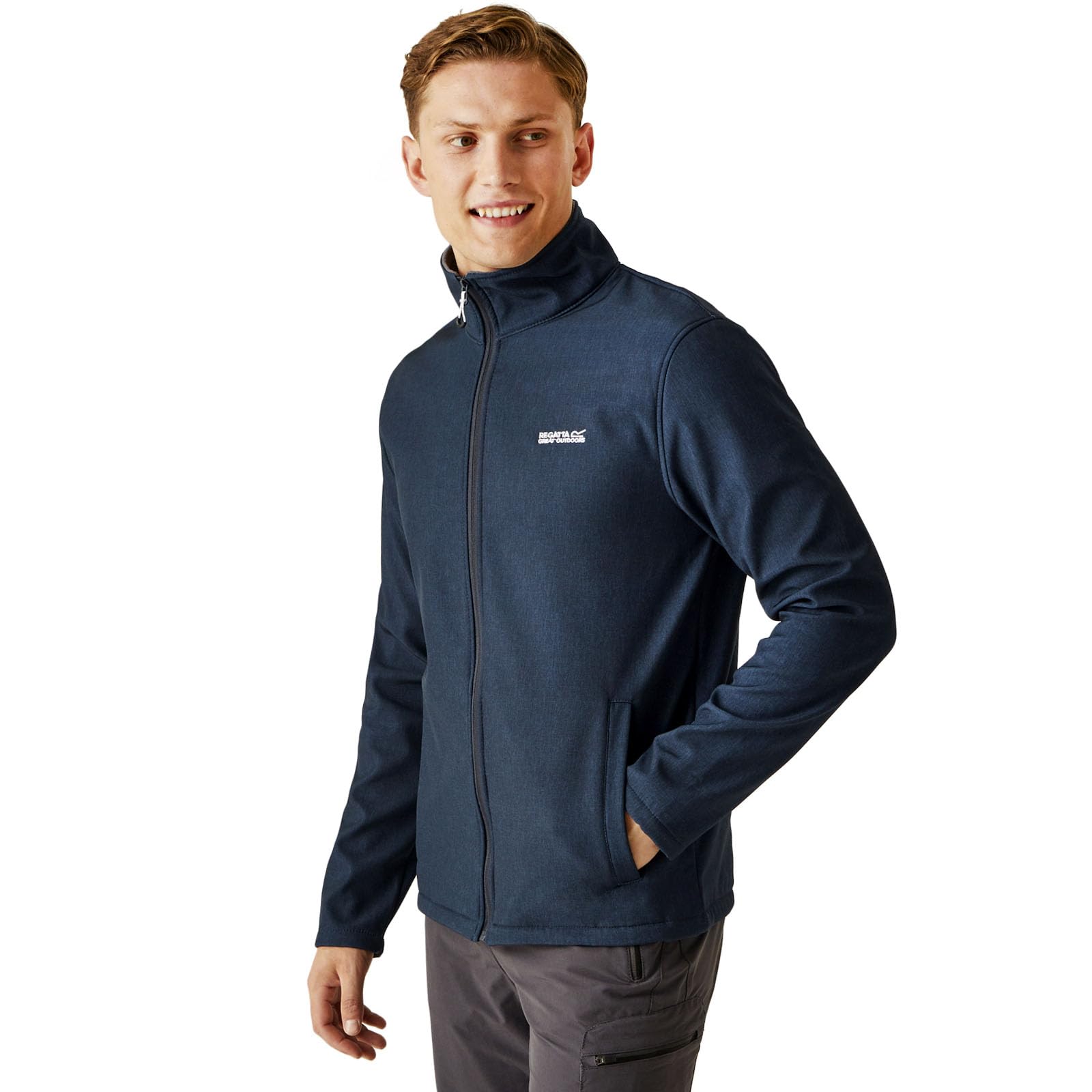 Regatta Men's Cera Softsell Outdoor Summer Jacket, Water Repellent, Wind Resistant & Stretchable - Perfect for Walking, Hiking & Camping
