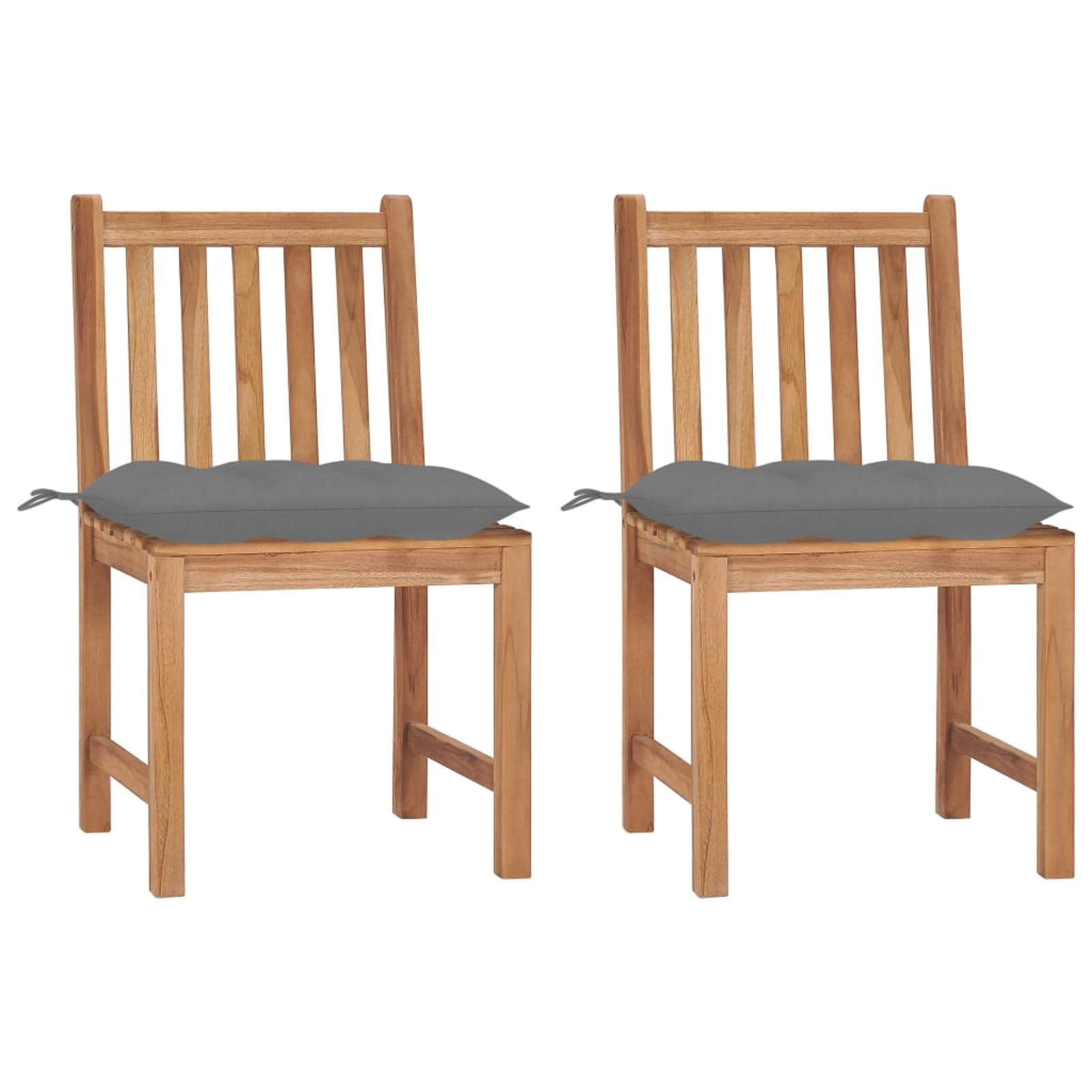 Chaises de jardin en teck poncé gris et haut de gamme pour aménagement raffiné