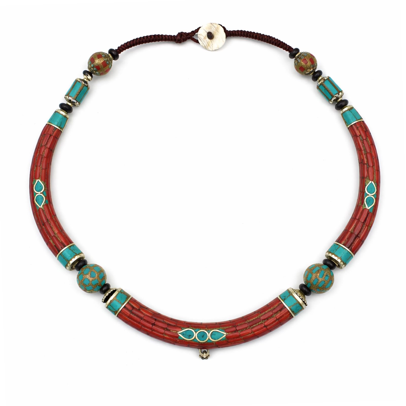 Collana Kragen Etnica Boho Statement Artigianale Fashion
