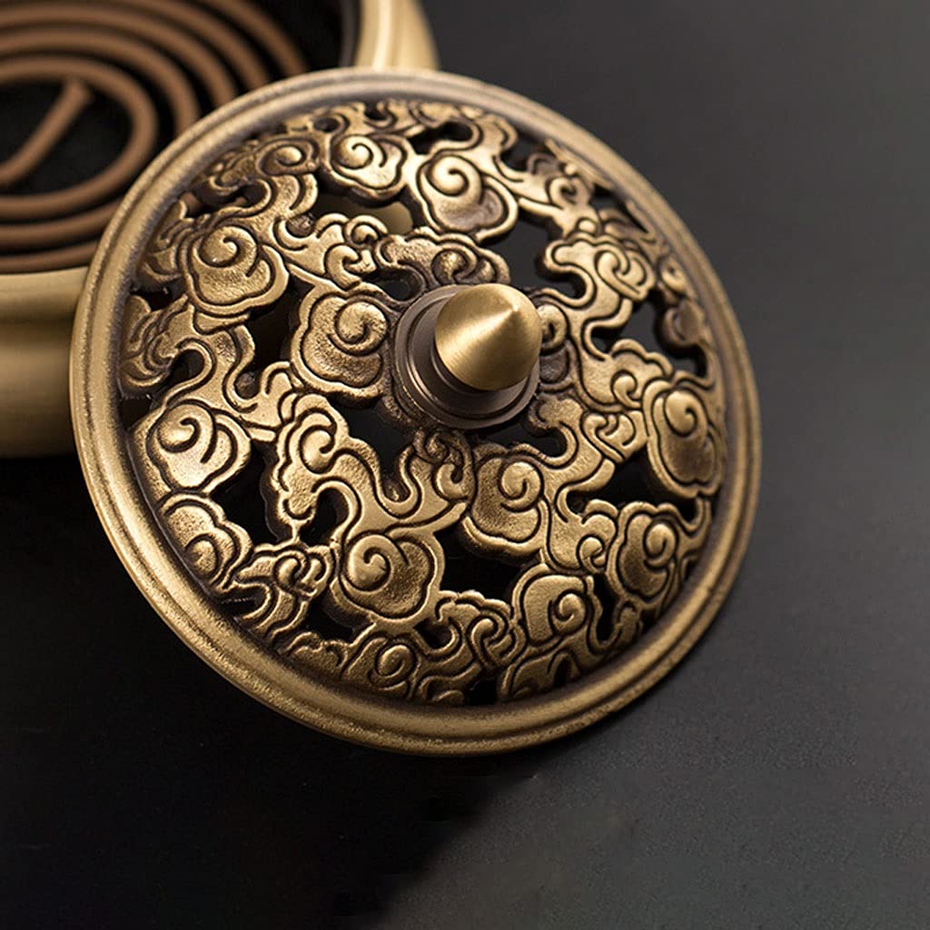 Räucherstäbchenhalter Räucherbrenner Reiner Kupfer Haushalt Indoor Kleine antike Zen Räucherbrenner Weihrauch Stick Sandelholz Aromatherapie Weihrauchbrenner Ornamente Räucherstäbchen Halter ( Color :