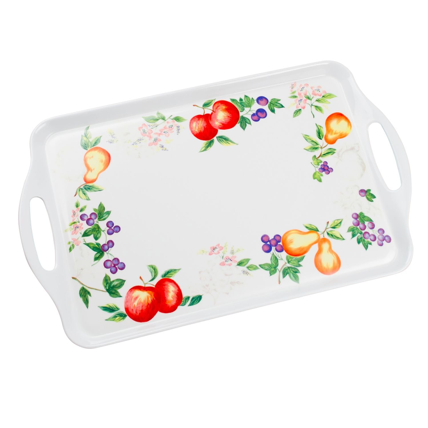 Reston Lloyd Melamine Serving/Ottoman, Rectangular Tray, Chutney