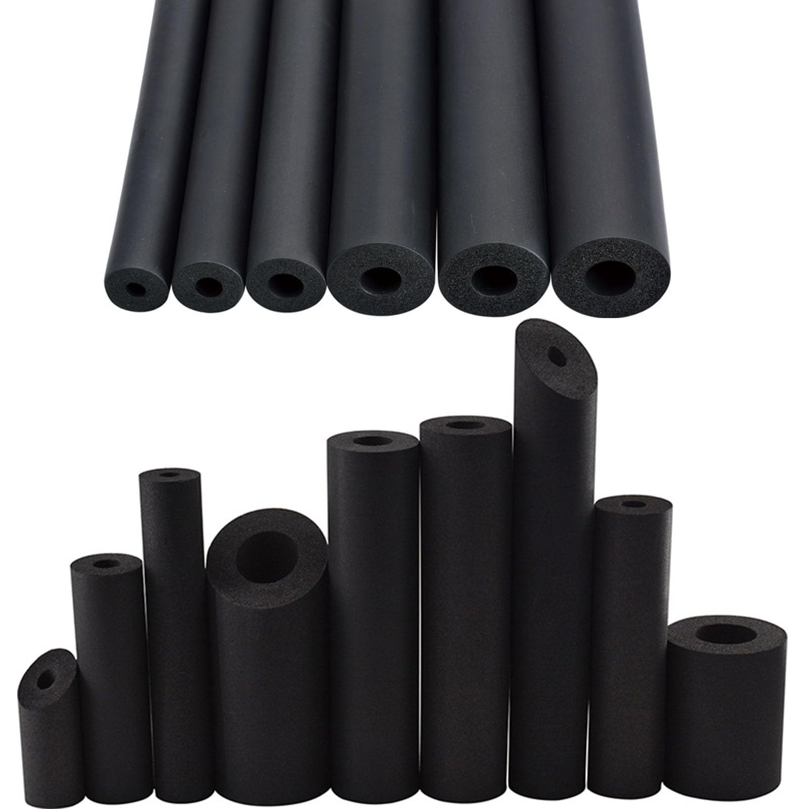 Yslopeno One Color Foam Tubing Heat Preservation,Insulation Tube Waterproof,Rubber Pipe Insulation Foam Tube 2 Inch For Outdoor Water Pipe,Inner Diameter:2",3",3-1/2",4-1/2",Thickness:0.59",0.79" ( Size : 50Mmx15mmx1.8m
