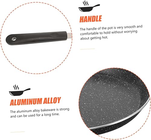 Miniatura 4 de Hemoton Sartén antiadherente antiadherente para huevos y tortillas, 7 sartenes antiadherente con revestimiento derivado de piedra, sartén pequeña