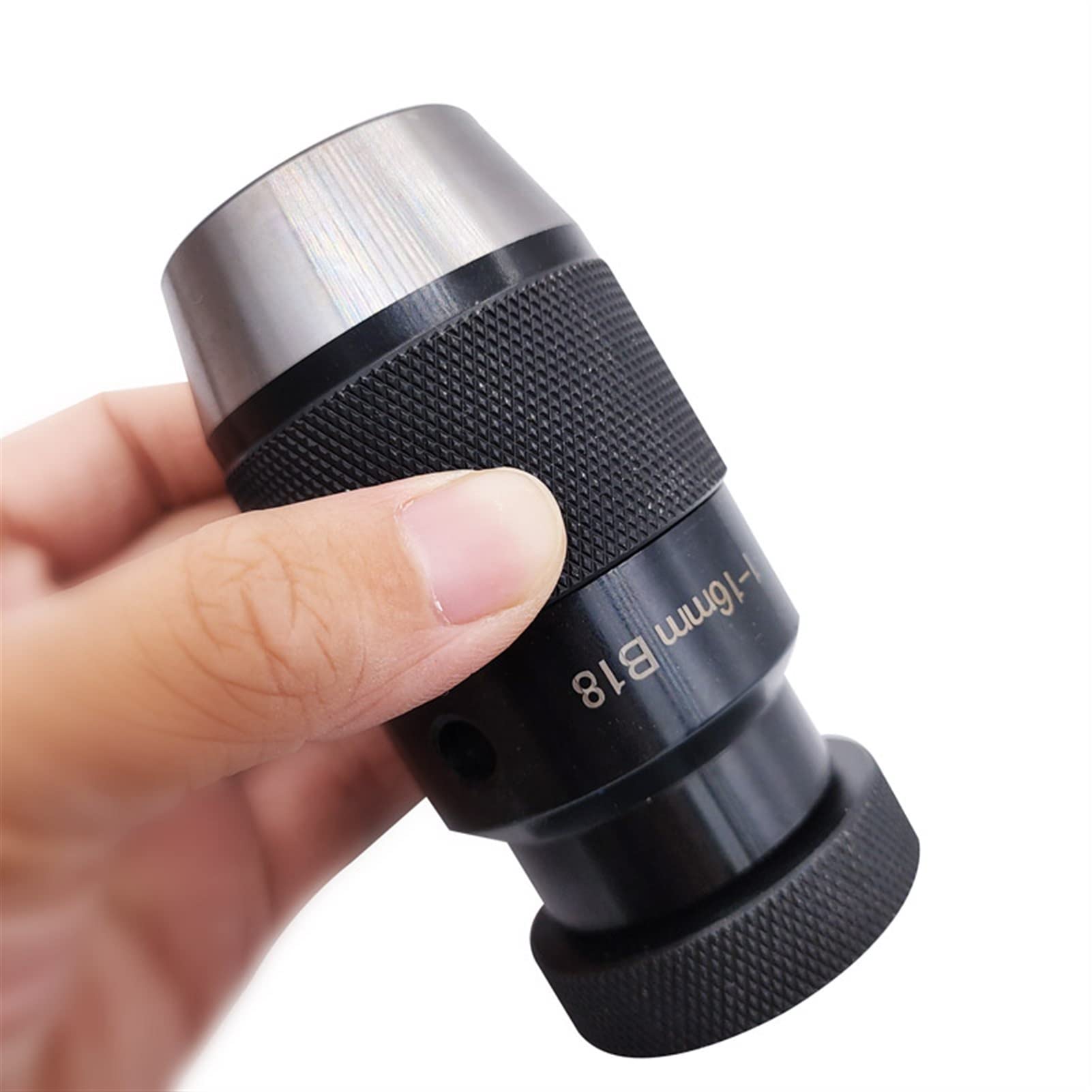 Uchwyt tokarski, 1-16mm. B16 B18. Uchwyt wiertniczy do obrabiarek i przenośnych narzędzi Profesjonalny wiertarka wiertarska Keyless Wiertło narzędzie Tokarka(B16)