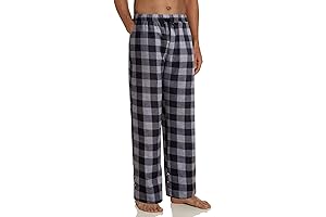 cyz men's 100% cotton super soft flannel plaid pajama pants