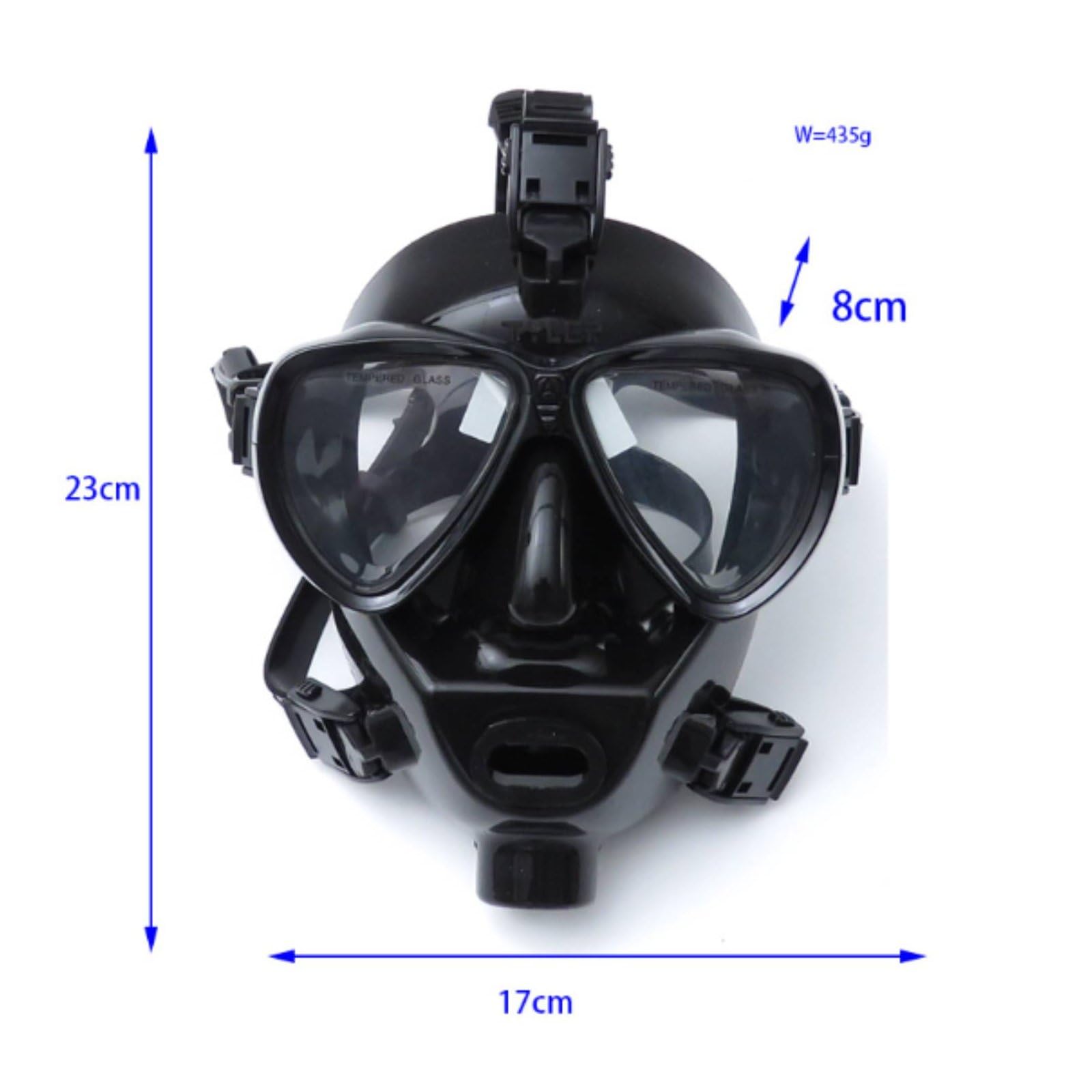 Maschera Subacquea Integrale con Schermo , Trasparente , style to 1