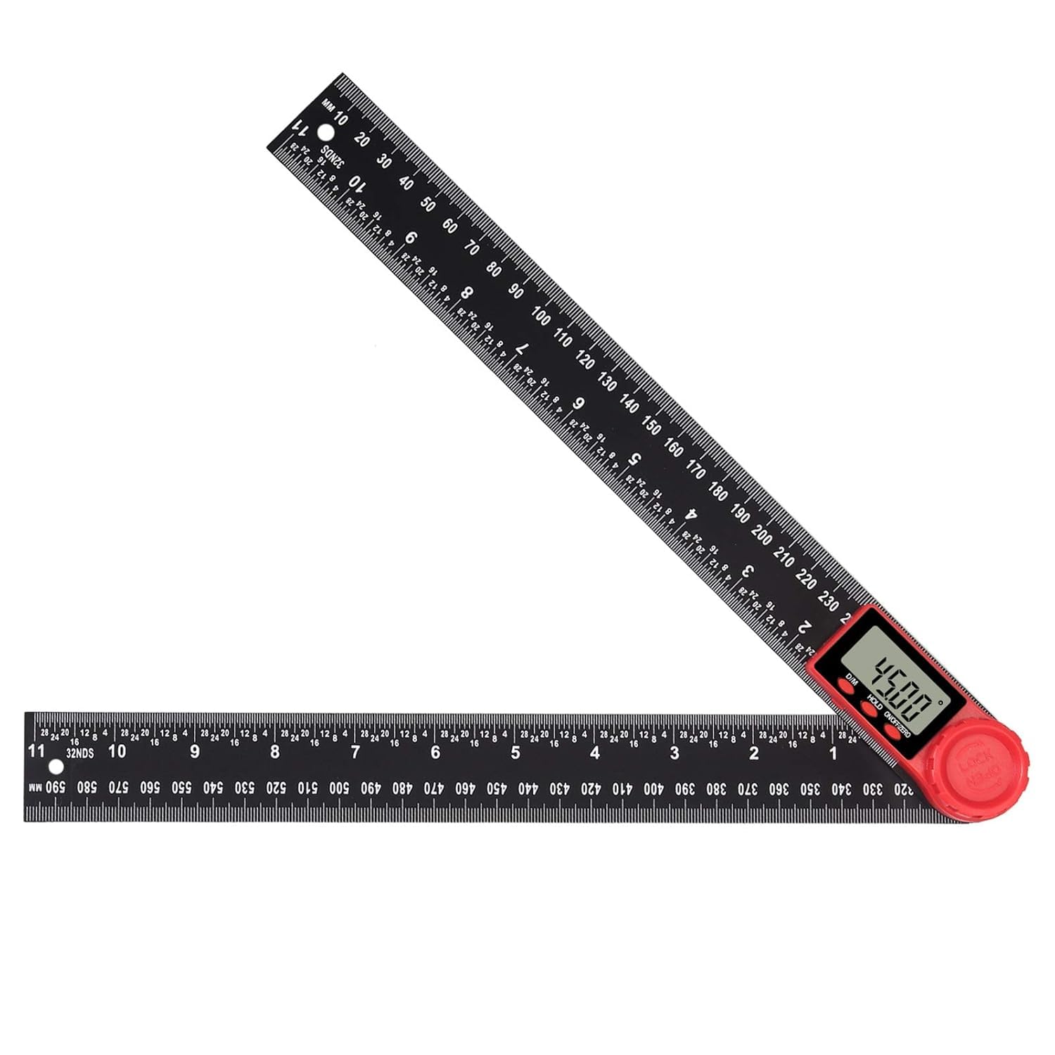 Hetkrishi Digital Angle Finder Ruler Protractor Angle Gauge with Data Hold Function and Zeroing Resetting LCD Display Electronic Measure Tools-image-14