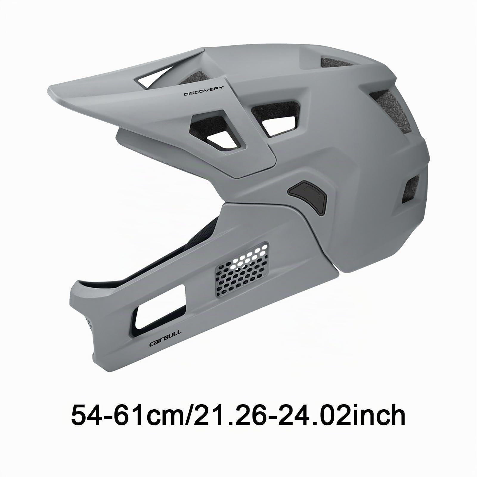 Casco da Mountain Bike Integrale Adulti Leggero con Mentoniera Staccabile, Casco da Ciclismo Traspirante