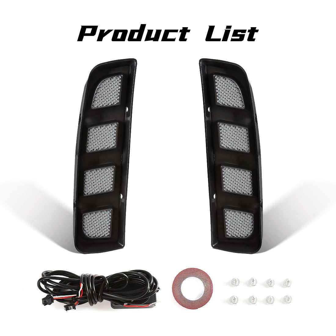 AFOGGEST Daytime Running Lights For Honda Civic Type R 2017 2018 2019 2020 LED Fog Lamps DRL with Dynamic Amber Turn Signal