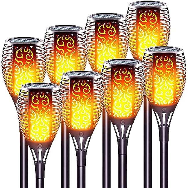 Solar Lights Solar Torch Light 8-Pack