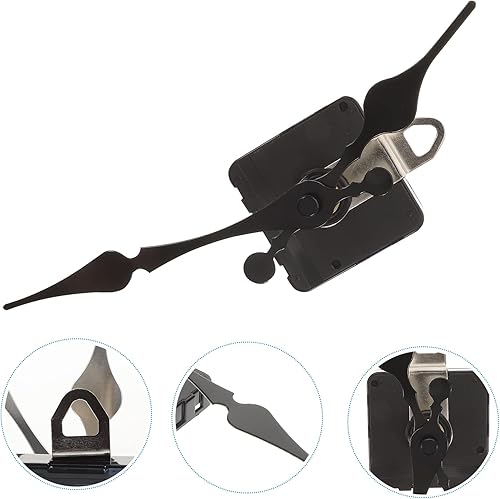 Miniatura 3 de Housoutil 1 Unidades Reloj de Pared Movimiento Reloj Mecanismo Reloj Manos y Motor Kit DIY Reloj de Pared Piezas Reloj de Metal Reloj de Pared DIY