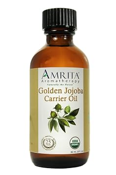 AMRITA Aromatherapy Jojoba Oil, Golden - USDA Certified Organic - Refined Carrier Oil - A Base Oil for Aromatherapy, Massage, Essential Oils & More - Size 1-liter