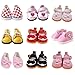 6 Pairs Doll Shoes Fits 14.5 Inch Doll American Wellie Wishers Dolls 100% Get Boots Doll Accessories