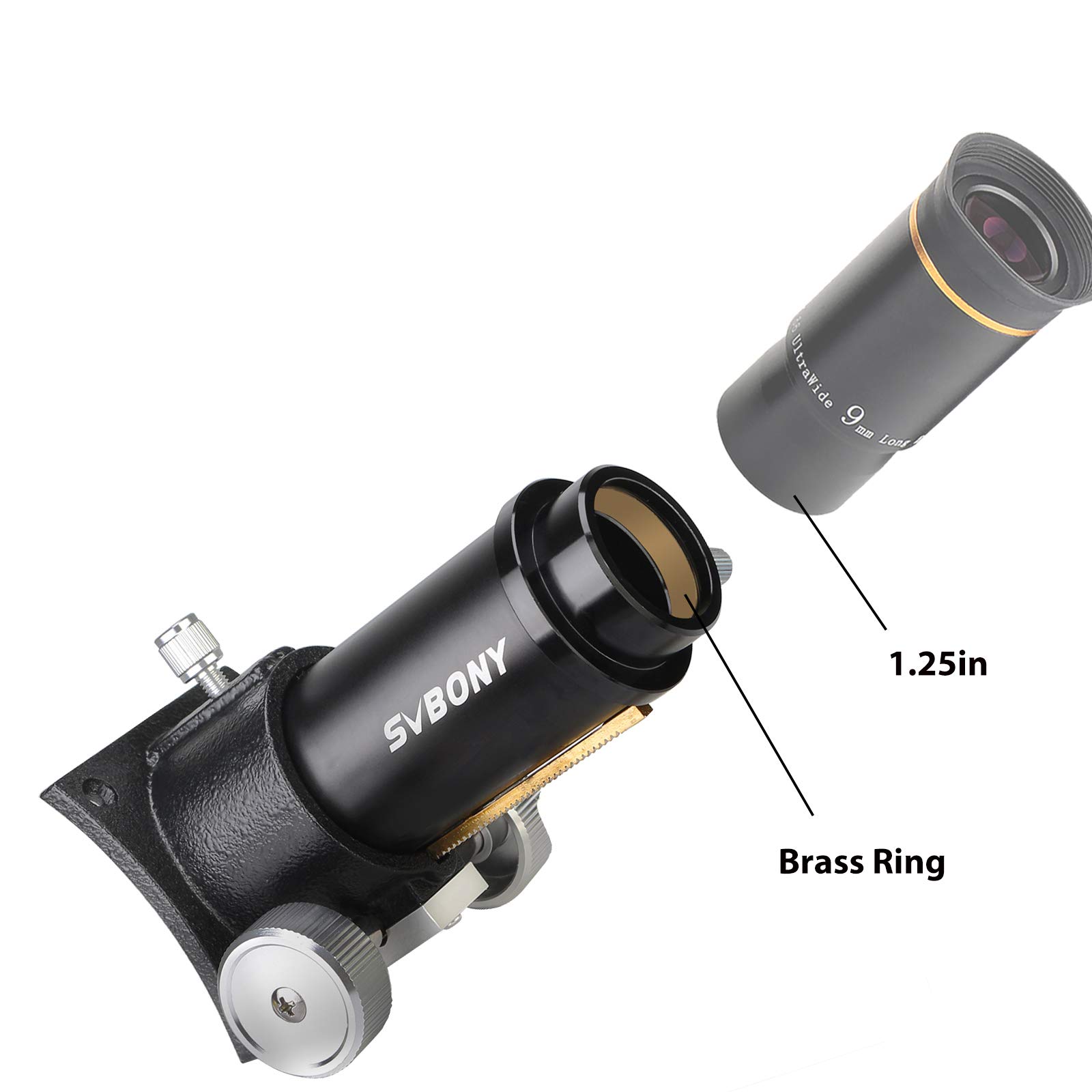 Svbony Telescopio Refractor con Enfocador Ajustable de Engranajes Metálicos