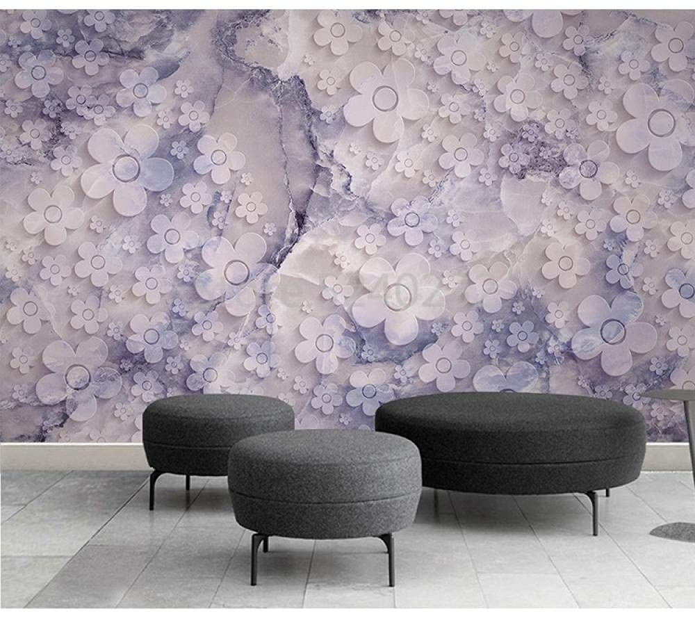 Papier peint mural 3D marbre salon chambre affiche décoration rétro 350x245