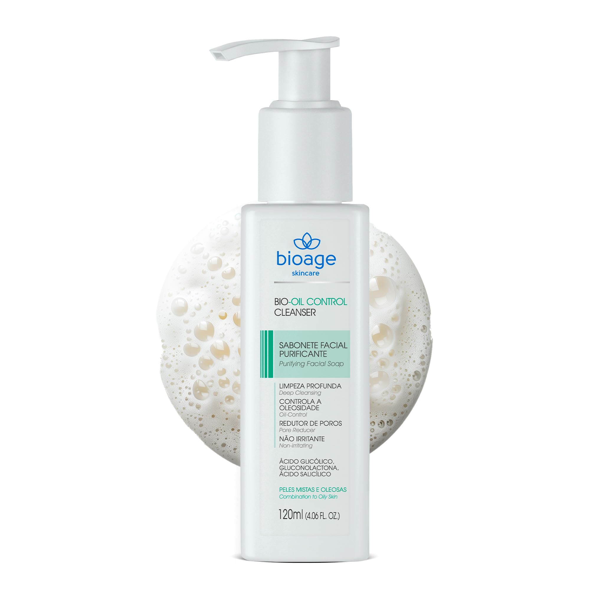 Bioage Bio-Oil Control Cleanser Sabonete Facial 120ml - Sabonete