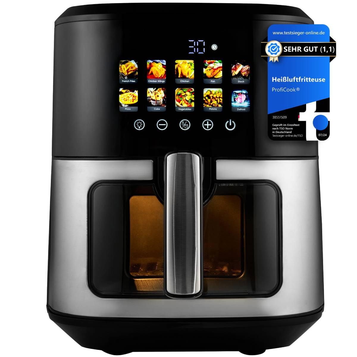 ProfiCook Heißluftfritteuse XXL 6,5 L – PC FR 1286 H