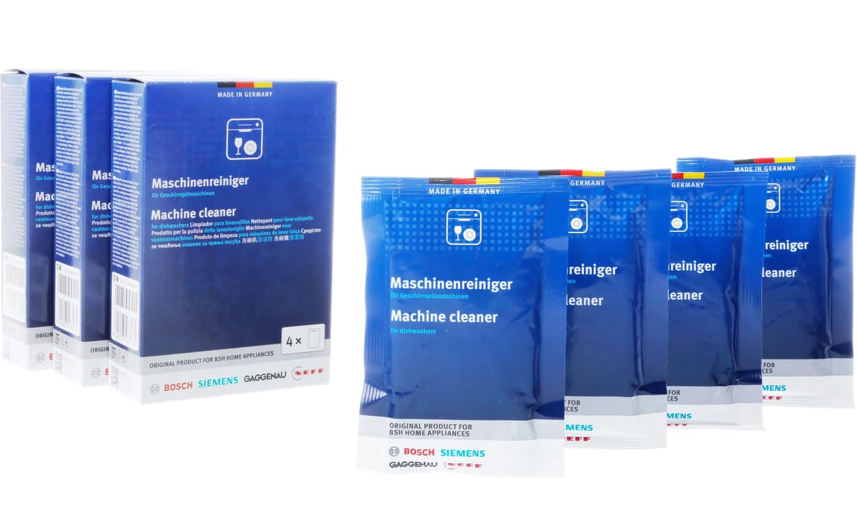 3 x 45 g (Multi Pack 4) nettoyant dégraissant dans un sac pour lave-vaisselle 12 x 45 g. Compatible avec Bosch Siemens Neff Gaggenau NEW