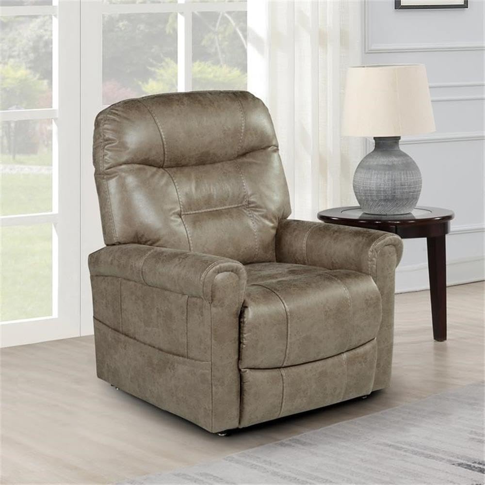 Amazon.com: Steve Silver Ottawa Mushroom Light Brown Faux Leather