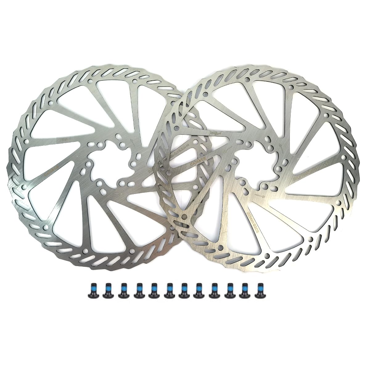Mountain Bike Disc Brake Rotor, CATAZER 160/180/203mm G3 Hydraulic Bicycle Disc Brake Rotors With 12 Bolts Durable For MTB Bike, 2 Pcs