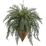 Casi Natural 6871 33 'Gigante Río Helecho con Cono para Colgar cestas