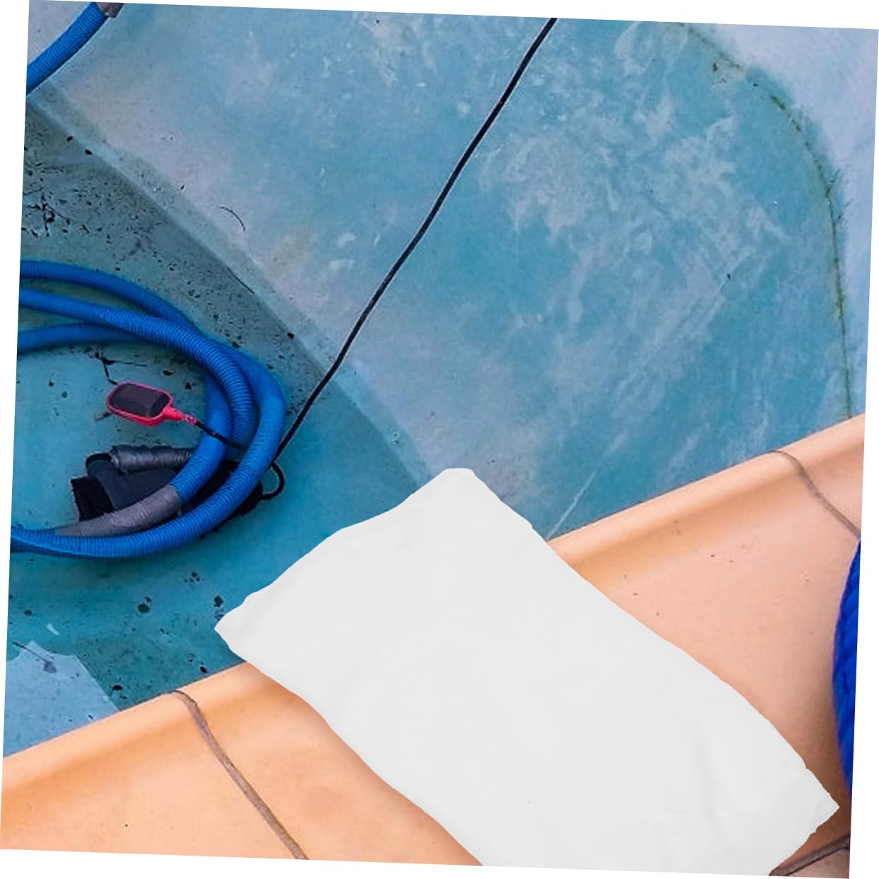 Yardwe Chaussettes de Skimmer Piscine 50 Pcs en Nylon Blanc pour Filtration