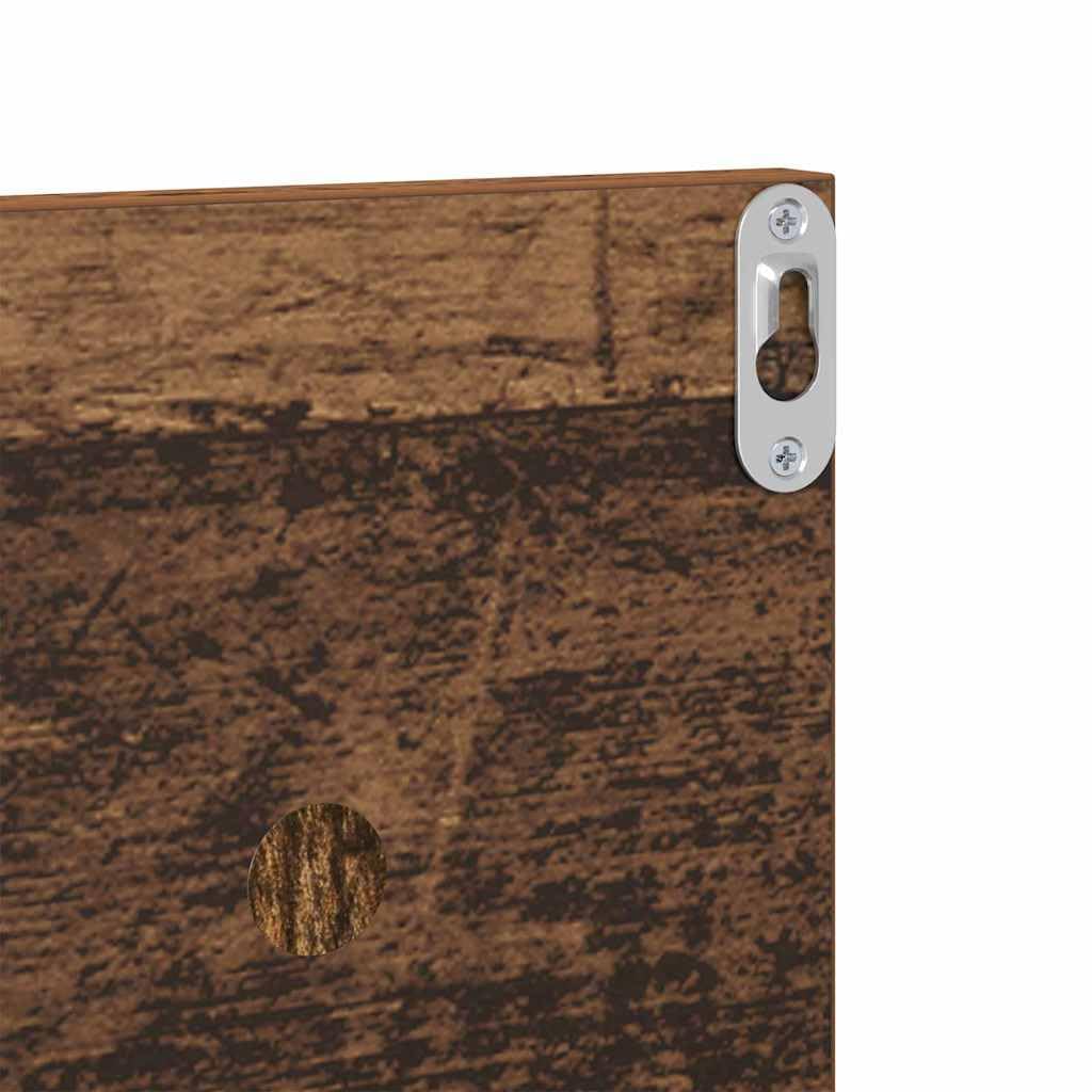 Estantería de pared, 4 unidades, madera recuperada, 80 x 11,5 x 18 cm, ahorra espacio y es resistente, con soporte invisible para salón, dormitorio, oficina, cocina, baño, pasillo, habitación